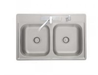 Stainless Steel Double Bowl Sink Kit
