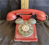 1940s Gong Bell Metal Speedphone Toy Telephone