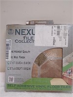 4 boxes of self stick vinyl floor tile