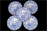 Early Export Blue Willow (5) Plates