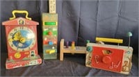 1960's Fisher Price Musical Clock and Radio/Toys