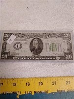 Series of 1934 $20 bill