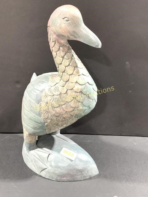 Large Carved Wooden Waterfowl