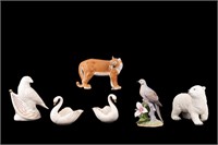Lenox Figural Porcelain inclu Swan Dishes (6)