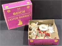 Vintage Beich’s Chocolate Bunnies Box, Doll Dishes