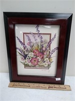 Framed flower art