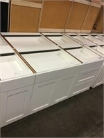 Mix White Shaker Style Base Cabinets x 6