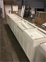 Mixed White Shaker Style Base Cabinets x 7