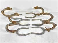 Six Horseshoe Shaped Hooks