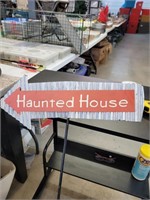 Haunted house sign