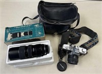 MINOLTA SRT 202 CAMERA & CASE