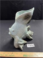Antique Ceramic Koi Fish Planter