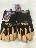 (2) New Pairs of IRONFLEX Ultimate Pigskin Gloves