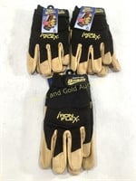 (3) New Pairs of Steiner IRON FLEX Ultimate Gloves