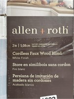 ALLEN AND ROTH FAUX WOOD BLINDS RETAIL $39