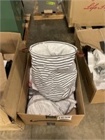 Box of Collapsible 18" Laundry Baskets