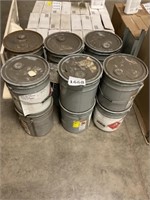 12 Buckets 5 Gal Blue Stencil Ink. One Money