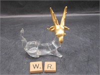 HAND BLOWN CRYSTAL DEER