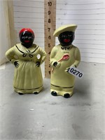 Peppy and Salty Black Americana Salt and Pepper