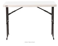 Lifetime Adjustable Height Table, 4 ft, Almond