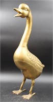 21'' INCREDIBLE LARGE BRASS GOOSE STATUETTE
