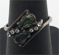 950 Silver Ring W Stones