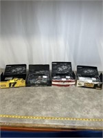 Die cast scale model NASCAR stock cars, all in