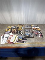 Assortment of NASCAR memorabilia, pictures, and