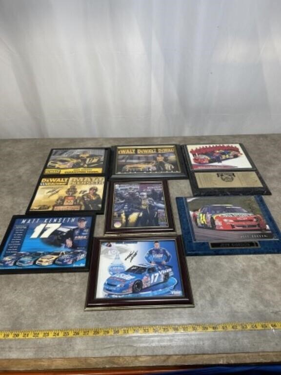 Matt Kenseth signed pictures and Jeff Gordon