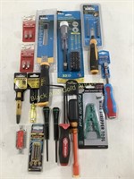 Assortment of New Tools Saw, Pliers, & More