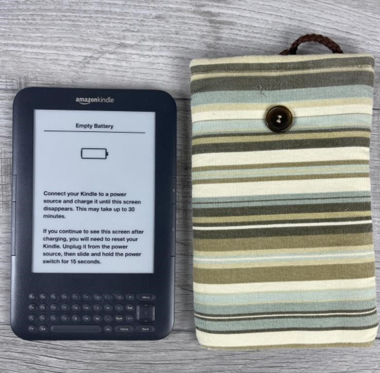 AMAZON KINDLE D00901 W FABRIC CASE WORKS