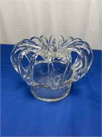 Blown glass crown decoration