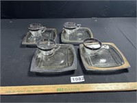 Silver Plated Snack Tray Sets