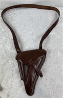 German P38 Luger Style Brown Leather Holster