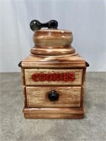 Vintage McCoy coffee grinder porcelain cookie jar