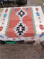 Native American themed throw rug