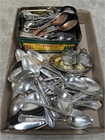 Assortment of collectors spoons, silver plated