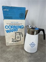 Vintage Corningware percolator with original box