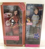 (2) New Mattel China Collector Barbie & Ken Dolls