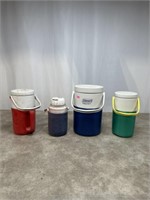 Assortment of water jugs