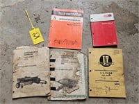 Case tractor manual, haybine mower and others