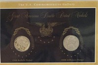 Double Dated Nickel Set, 1938 Buffalo & Jefferson