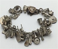 Sterling Silver Charm Bracelet