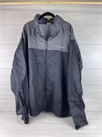 COLUMBIA ZIP UP RAIN JACKET W HOOD 4X