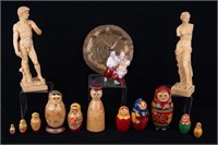 A. Santini Figurines, Matryoshka Dolls & Others