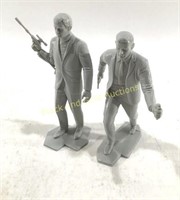 (2) MARX 1966 U.N.C.L.E. Napoleon & ILLYA Figures