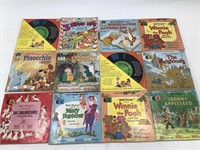 Assortment of Disney & Kids Long Playing Records