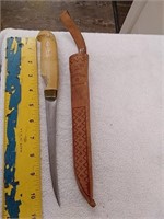 Martini fillet knife with sheath