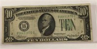 Federal Reserve Note, $10, Series Of 1934 A