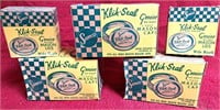 5 VINTAGE KLIK SEAL BOXES MASON JAR CANNING LIDS